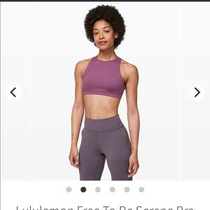 Lululemon Free To Be Serene High Neck Bra